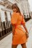Šaty Hariet oranžové - Velikost: L