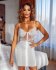 Šaty Valentina cappuccino - bílé - Velikost: M