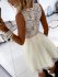 Šaty Samantha krémové - Velikost: M, Barva: krémová