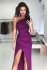 Šaty Grace purpurové - Velikost: XS, Barva: purpurová