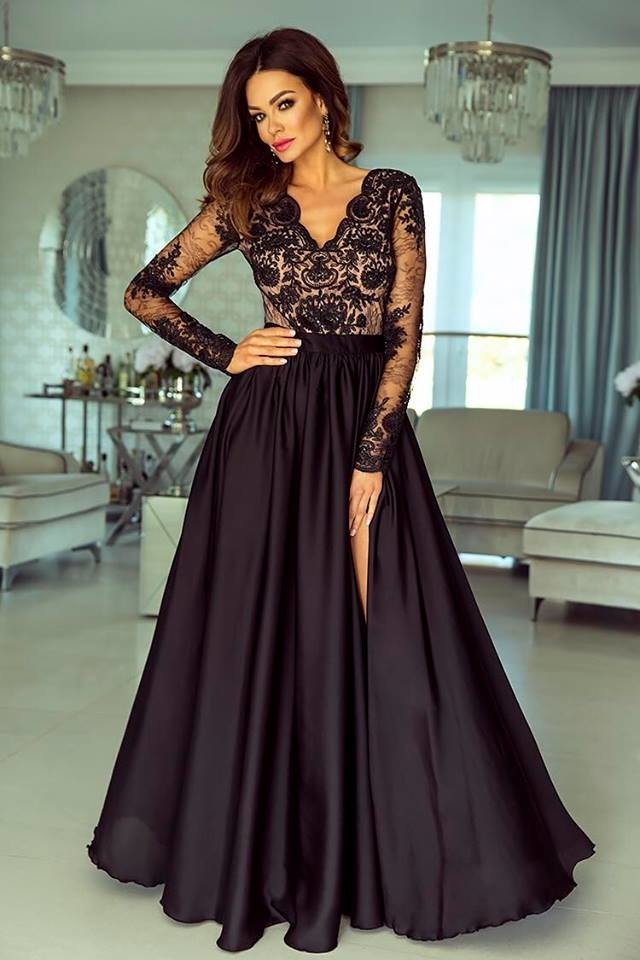 Šaty Lima cappuccino- černé - Velikost: XL