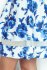 Šaty MM 003-3 - bílé s modrými květinami