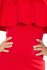 Šaty 156-2 červené - Velikost: XL, Barva: červená