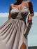 Šaty Bianca natural - Velikost: XS, Barva: natural