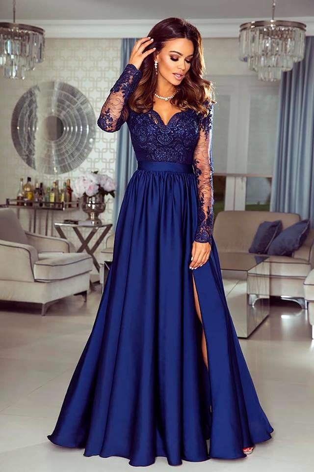 Šaty Lima tmavě modré - Velikost: XL, Barva: tmavě modrá