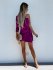 Šaty Nadia purpurové - Velikost: L