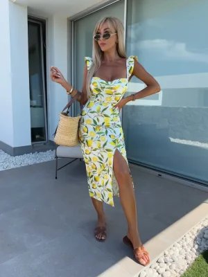 Šaty Simona citron