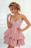 Šaty Britney světlé růžové - Velikost: XS, Barva: světle růžová