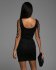 Šaty Aneta černé - Velikost: XL, Barva: černá