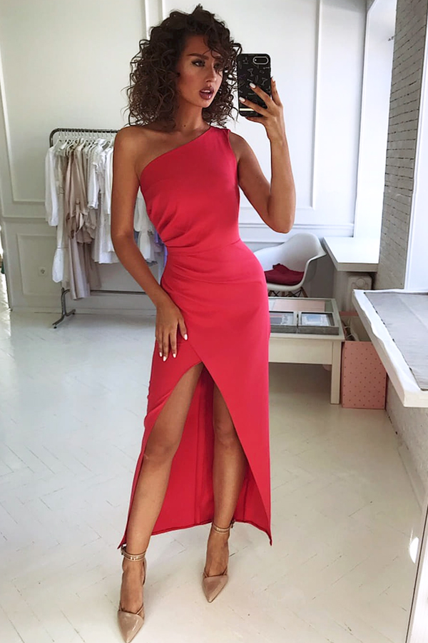 Šaty Grace červené - Velikost: M
