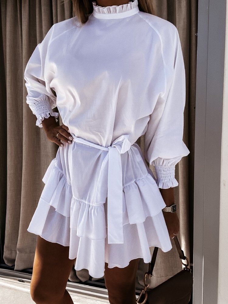 Šaty Ronna bílé - Velikost: UNI, Barva: bílá