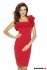 Šaty Michelle červené - Velikost: XL, Barva: červená